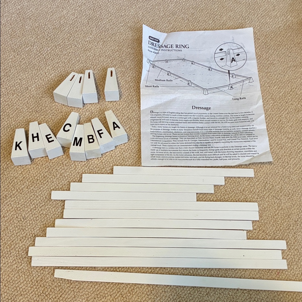 Breyer Dressage Ring Set with Black Letter Markers